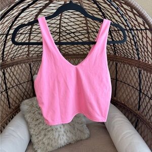 All in Motion Flex V-neck Sports Bra Medium Pink